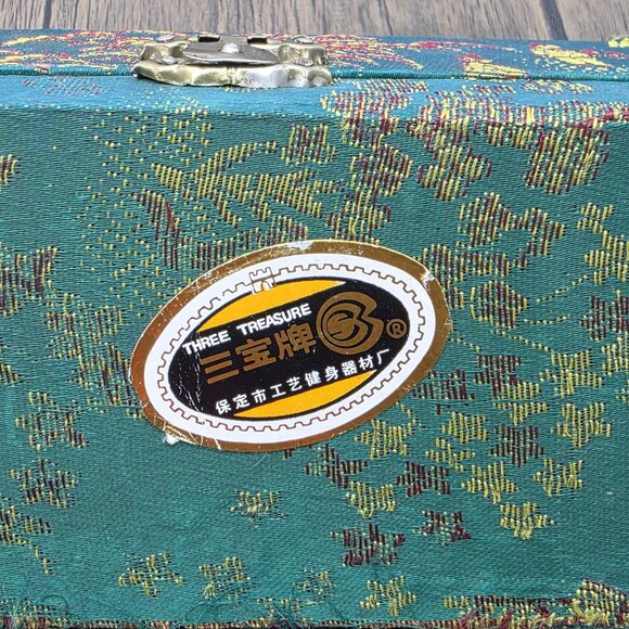 Chinese Baoding Health Balls Yin Yang Chimes Cloisonné Boxed Set De Stress Gift - Picture 8 of 12